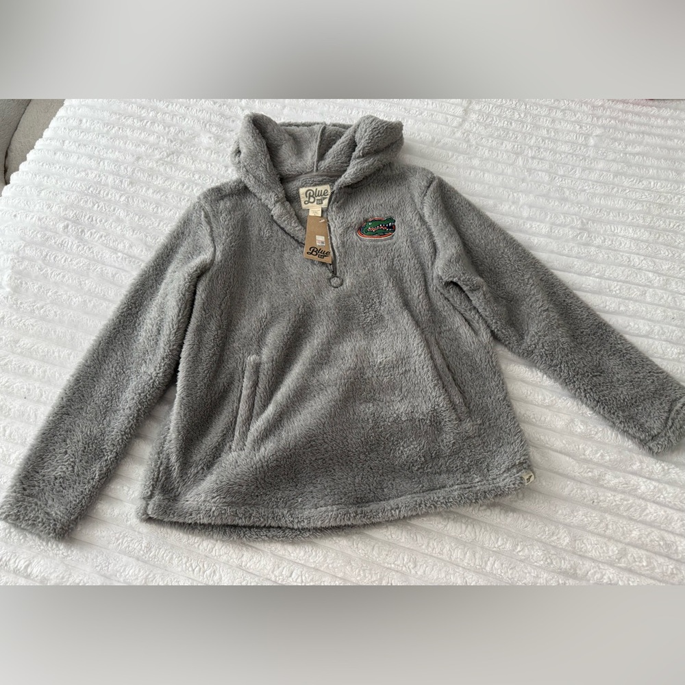 Blue 84 Women's Gray Hooded Sweatshirt - UF Gators